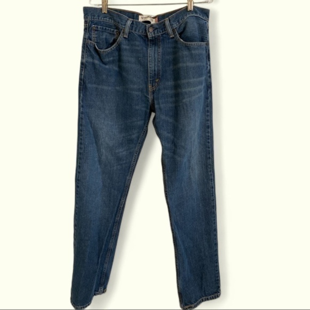 Mens Levi’s 505 Classic Straight Leg 5 Pocket Zip Fly Denim Jeans 36 X 33